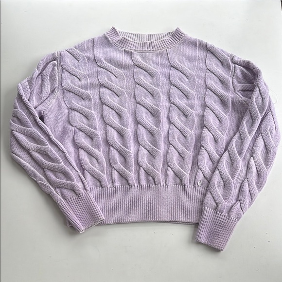 Guess Lavender Cable Knit Sweater - Picture 1 of 5